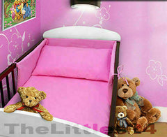 Baby Bedding Set 120X90 Pillowcase Duvet Cover 2Pc Fit Cot 120X60 Pink - MyHappy Baby