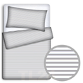 Baby Bedding Set 120X90 Pillowcase Duvet Cover 2Pc Fit Cot 120X60 Stripes Grey