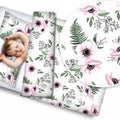 Baby bedding set 2pc 100% cotton pillowcase duvet cover 135x100cm - Poppies
