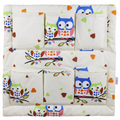 Cot Tidy Organiser Bed Nursery Hanging Storage 6 Pockets Owls Cream