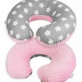 Baby Feeding Pregnancy Pillow Cover Newborn Nursing Dimple Pink /Big White Stars