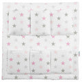 Cot Tidy Organiser Bed Nursery Hanging Storage 6 Pockets Grey Pink Stars
