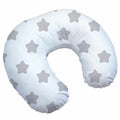 Cover Feeding Pillow Nursing Maternity Baby Breastfeeding Cotton Big Grey Stars