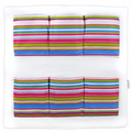 Cot Tidy Organiser Bed Nursery Hanging Storage 6 Pockets Magenta Stripes