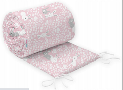 Baby 5Pc Bedding Set + Pillow Duvet Bumper Cover Nursery 70X80cm Bunny Pink - MyHappy Baby