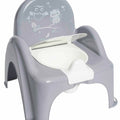 Baby Toilet Potty Chair With Melodies Toddler Kids Training Seat Owls Grey