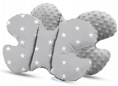 Baby 6pc Double-sided soft infant Cocoon Small stars with grey/ Grey - MyHappy Baby