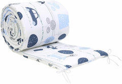Baby Bedding Set 5pc Nursery Cotton Pillow Duvet Bumper 70x80cm Retro Cars - MyHappy Baby