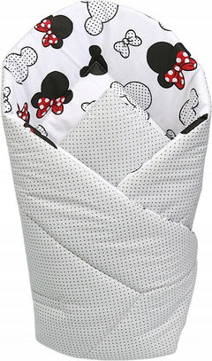 Baby Swaddle Wrap Newborn Bedding Blanket 100% Cotton Sleeping Bag Bow Ears - MyHappy Baby