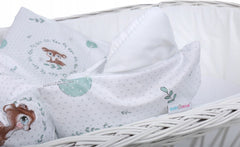 Baby Bedding Set 3pc fit Crib 70x80cm Bumper 260cm Cotton Fairy-Tale Forest - MyHappy Baby