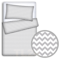 Bedding Set 4Pc Fit Kids Junior Bed 150X120 Zig Zag