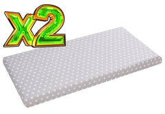 2-pack soft fitted sheet jersey stretchy cotton fit Junior bed 160/80cm Small stars with grey - MyHappy Baby