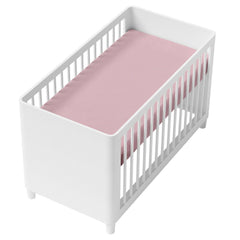 2-pack soft fitted sheet jersey stretchy cotton fit Cot 120/60cm Pink - MyHappy Baby
