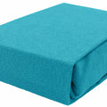 Terry Towelling Fitted Sheet 140X70 Nursery Baby Fit Cot Bed Frotte Turquoise