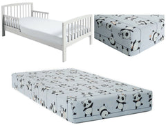 Baby Fitted Junior Bed Sheet Printed 100% Cotton Mattress 160X70cm Little Panda - MyHappy Baby