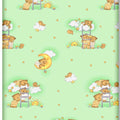 Baby Fitted Junior Bed Sheet Printed 100% Cotton Mattress 160X70cm Ladder Green
