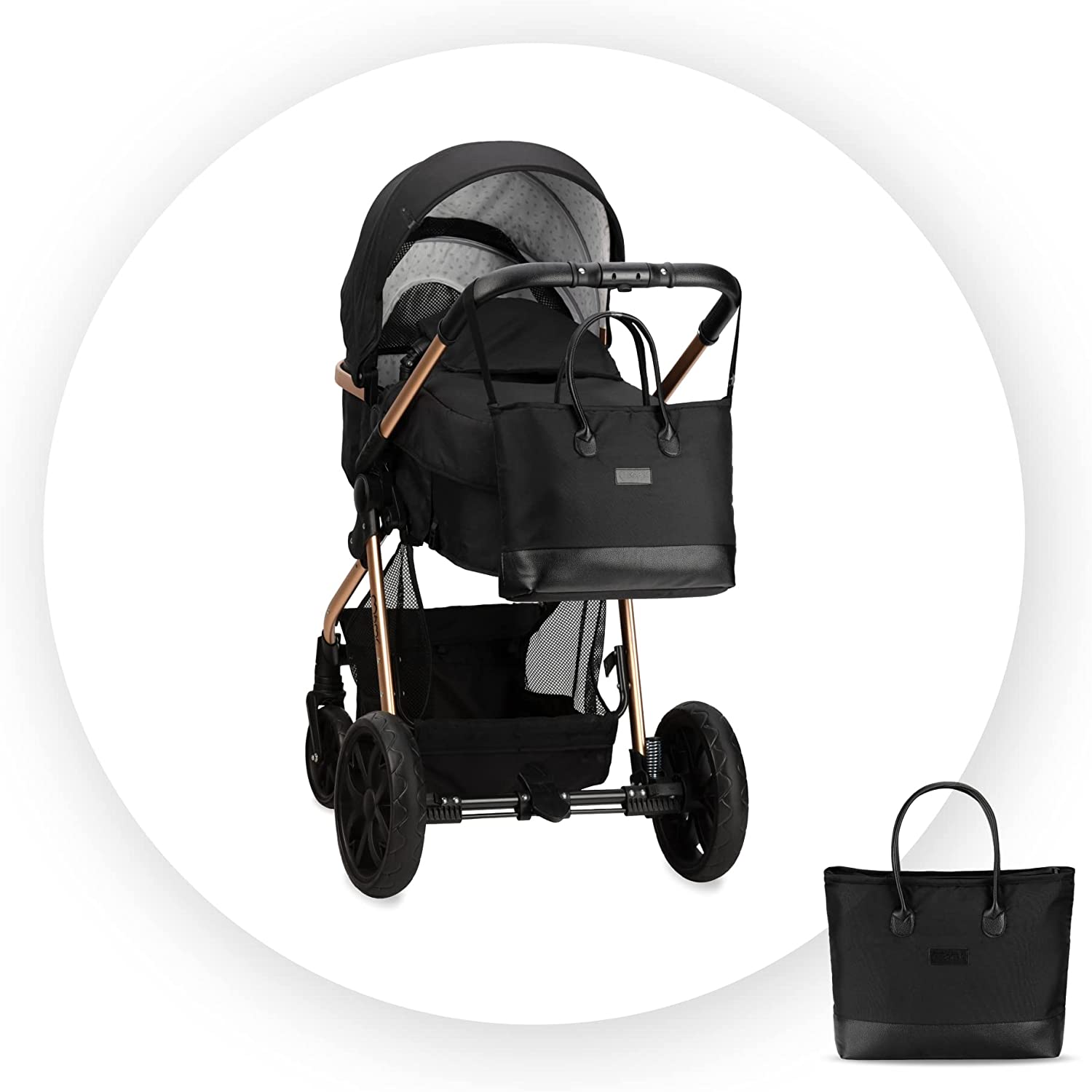 MoMi Limuru 2-in-1 Black