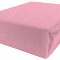 Terry Towelling Fitted Sheet 90X40cm Nursery Baby Crib/Cradle/ Soft/ Frotte Light Pink