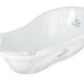 Baby bathtub with drainage hole and plug for bathing TEGA BABY - Bunny white