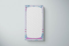 Baby Fitted Cot Bed Sheet Printed 100% Cotton Mattress 140X70cm Cuddle Bear Pink - MyHappy Baby