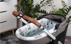 Carrycot cover Double-sided Liner Pushchair Pram On Safari/Sage - MyHappy Baby
