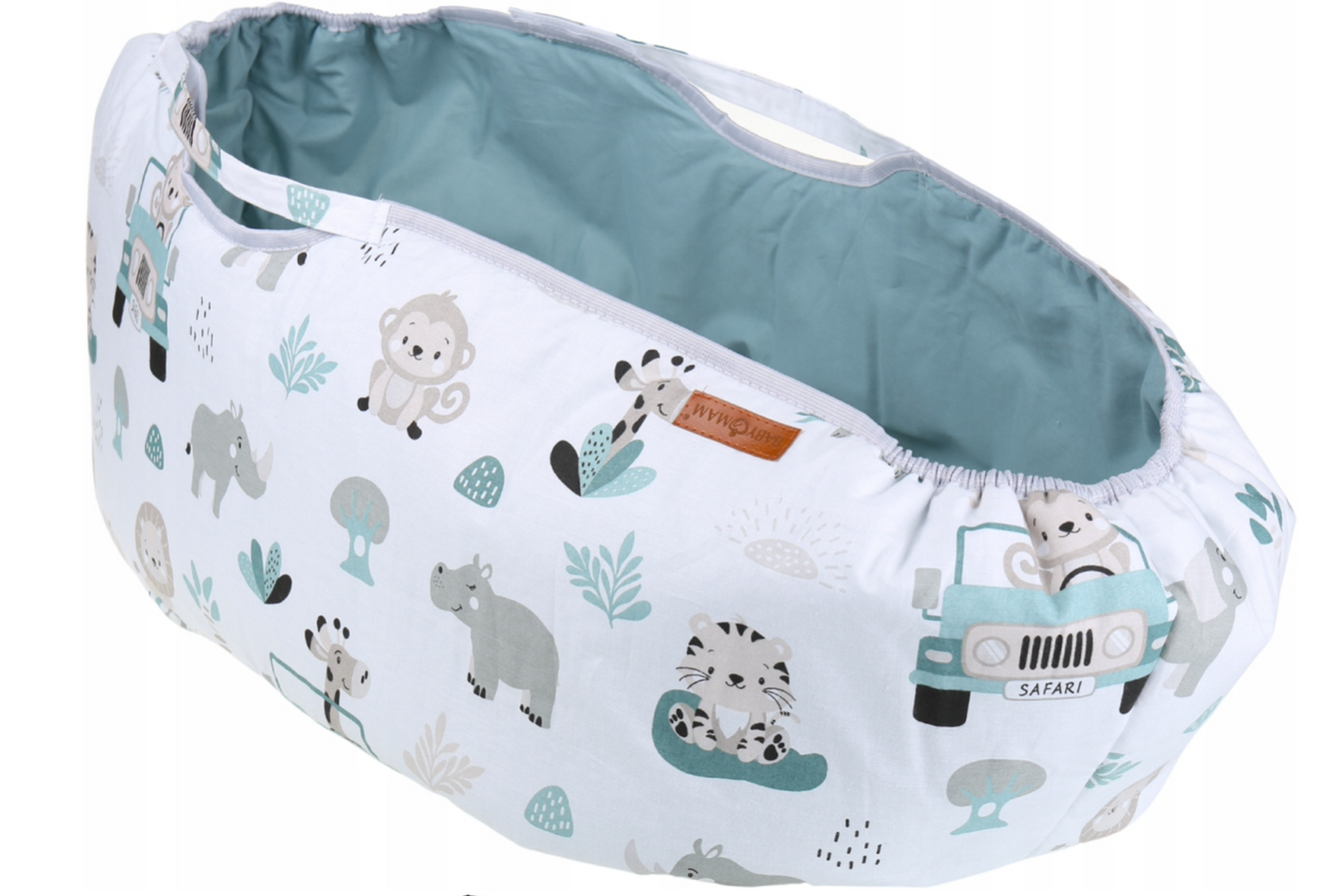 Carrycot cover Double-sided Liner Pushchair Pram On Safari/Sage