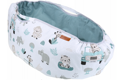 Carrycot cover Double-sided Liner Pushchair Pram On Safari/Sage - MyHappy Baby