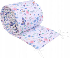 6Pc Baby Bedding Set Bumper Pillow Duvet Fit Cot 120x60cm On the Meadow - MyHappy Baby