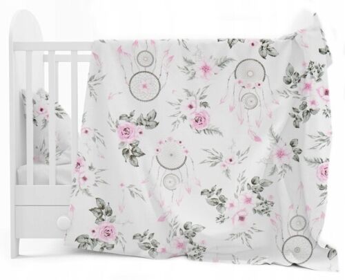 Baby Bedding Set 6pc Cotton All-round Straight Bumper fit Cot bed 140x70cm Dream Catcher