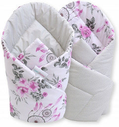 Baby Swaddle Wrap Newborn Bedding Blanket 100% Cotton Sleeping Bag  Dream Catcher Flowers - MyHappy Baby