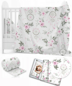10Pc Baby Bedding Set 100% Cotton Fit Cot 120x60cm Dream Catcher - MyHappy Baby