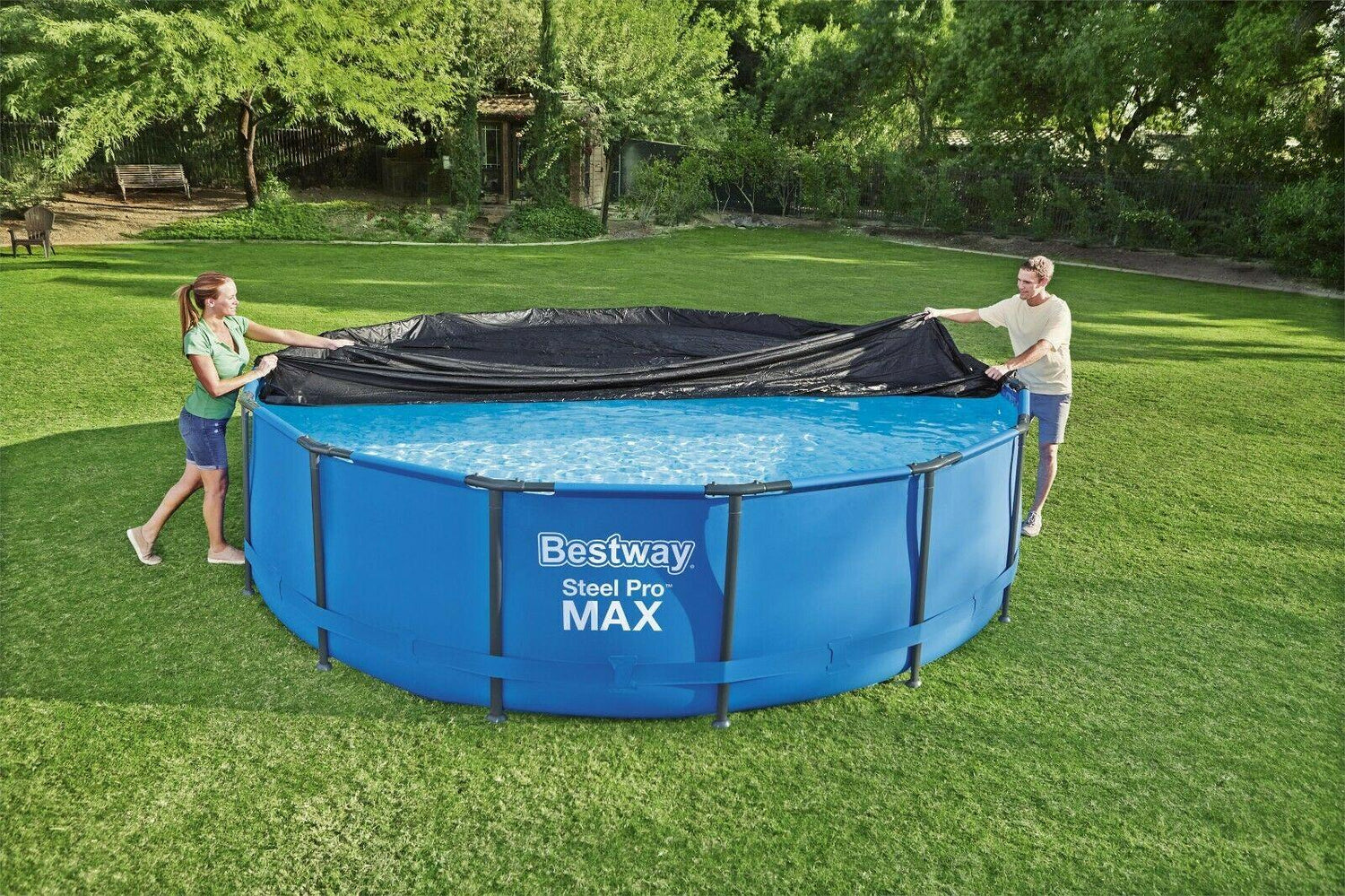 Bestway 15Ft Swimming Pool Cover Premium 457cm 4.57 X 1.22M / Round