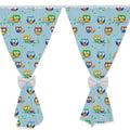 Nursery Curtains for Babies & Toddler's Bedroom Owls blue