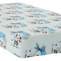 100% cotton fitted sheet printed design for baby crib 90x40cm Teddy pirate