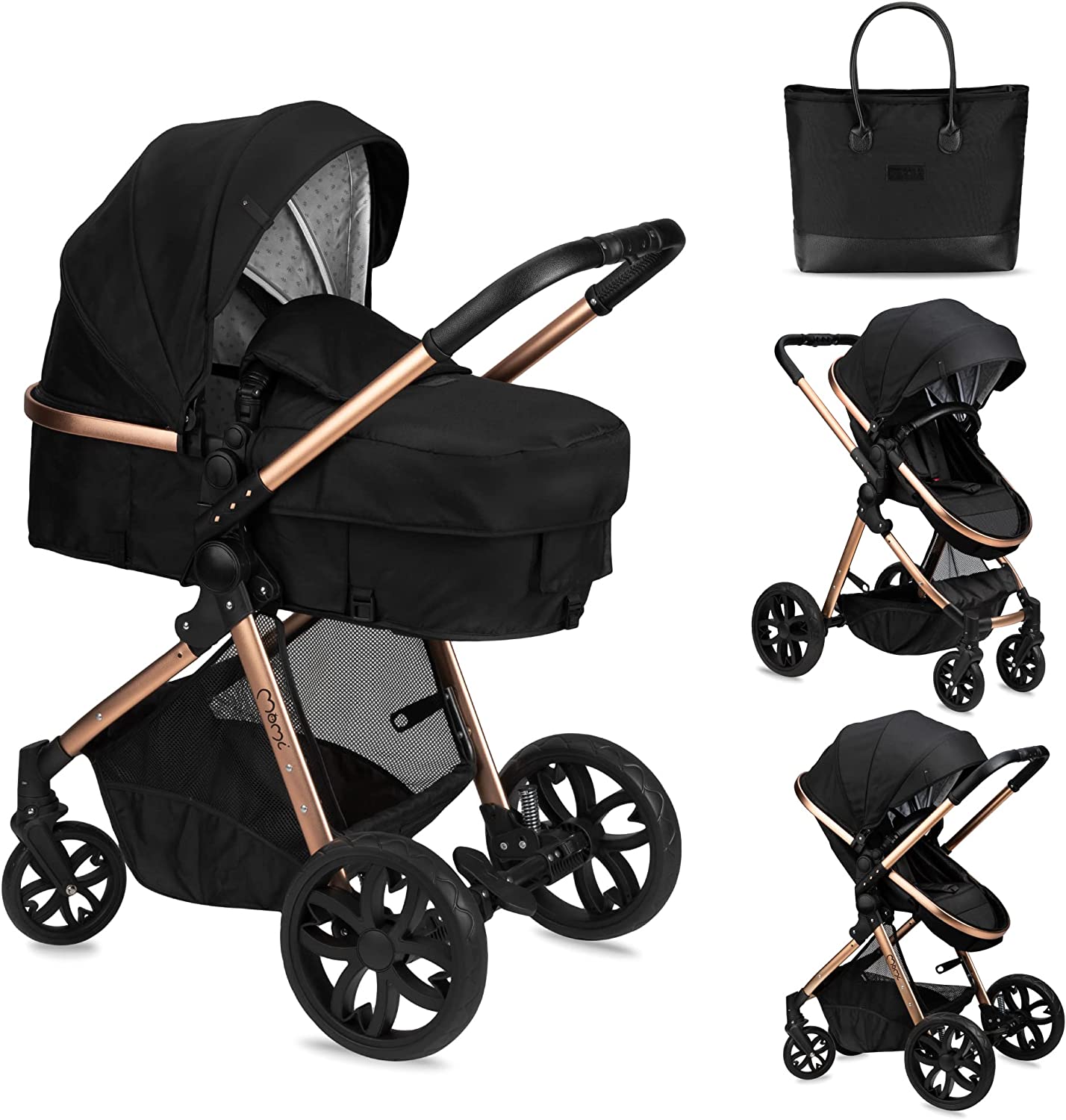 MoMi Limuru 2-in-1 Black