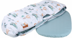 Carrycot cover Double-sided Liner Pushchair Pram Dreamy Flight/Sage - MyHappy Baby