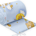 Baby Padded Bumper 100% Cotton To Fit Crib All Round 260cm Ladder Blue