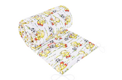 Baby 6Pc Bedding Set Pillow Duvet Quilt Sheet Bumper Fit Cotbed 140x70cm Football Teddy Bear - MyHappy Baby