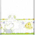 Baby Fitted Junior Bed Sheet Printed 100% Cotton Mattress 160X70cm Zoo Green