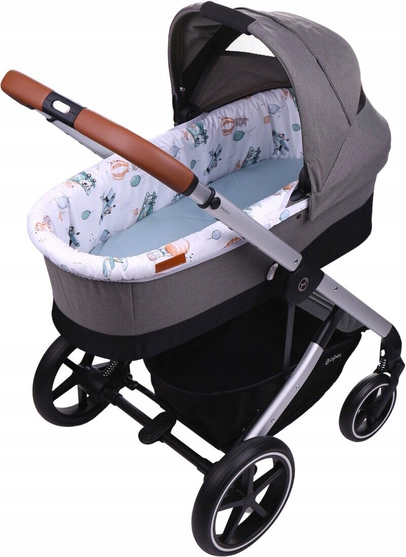 Carrycot cover Double-sided Liner Pushchair Pram Dreamy Flight/Sage