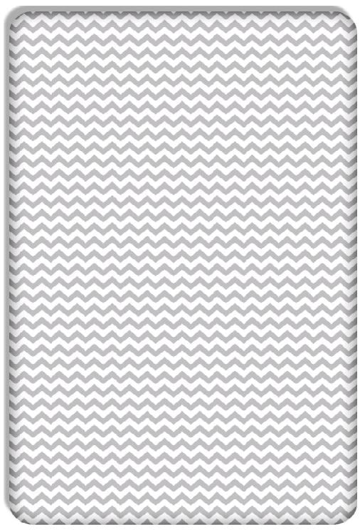 Baby Fitted Toddler Bed Sheet Printed 100% Cotton Mattress 160X80cm Zig Zag