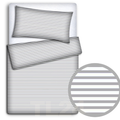 Bedding Set 4Pc Fit Kids Junior Bed 150X120 Stripes Grey