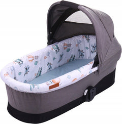 Carrycot cover Double-sided Liner Pushchair Pram Dreamy Flight/Sage - MyHappy Baby