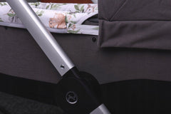 Carrycot cover Double-sided Liner Pushchair Pram Green Glade/Grey - MyHappy Baby