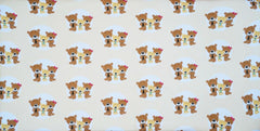Baby Fitted Junior Bed Sheet Printed 100% Cotton Mattress 160X70cm Bears Family - MyHappy Baby