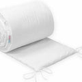Padded Bumper To Fit Baby Cot Bed All-Round Cotton 420cm White
