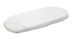 2-pack soft fitted sheet jersey stretchy cotton Moses basket 75x30 White - MyHappy Baby
