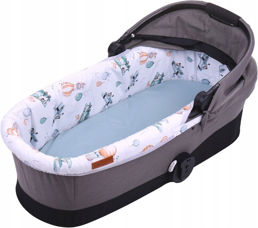 Carrycot cover Double-sided Liner Pushchair Pram Dreamy Flight/Sage