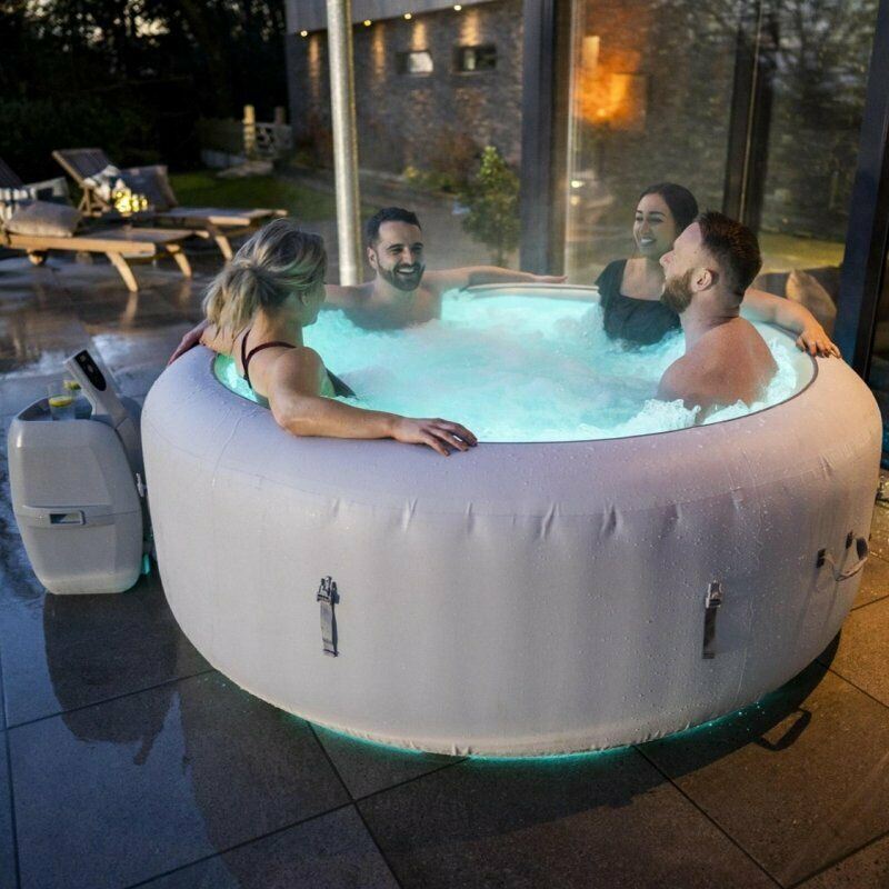 Bestway Lay Z Spa Paris Hot Tub With Built In Led Light System