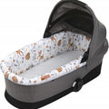 Carrycot cover Double-sided Liner Pushchair Pram Deer and Friends/Dots grey